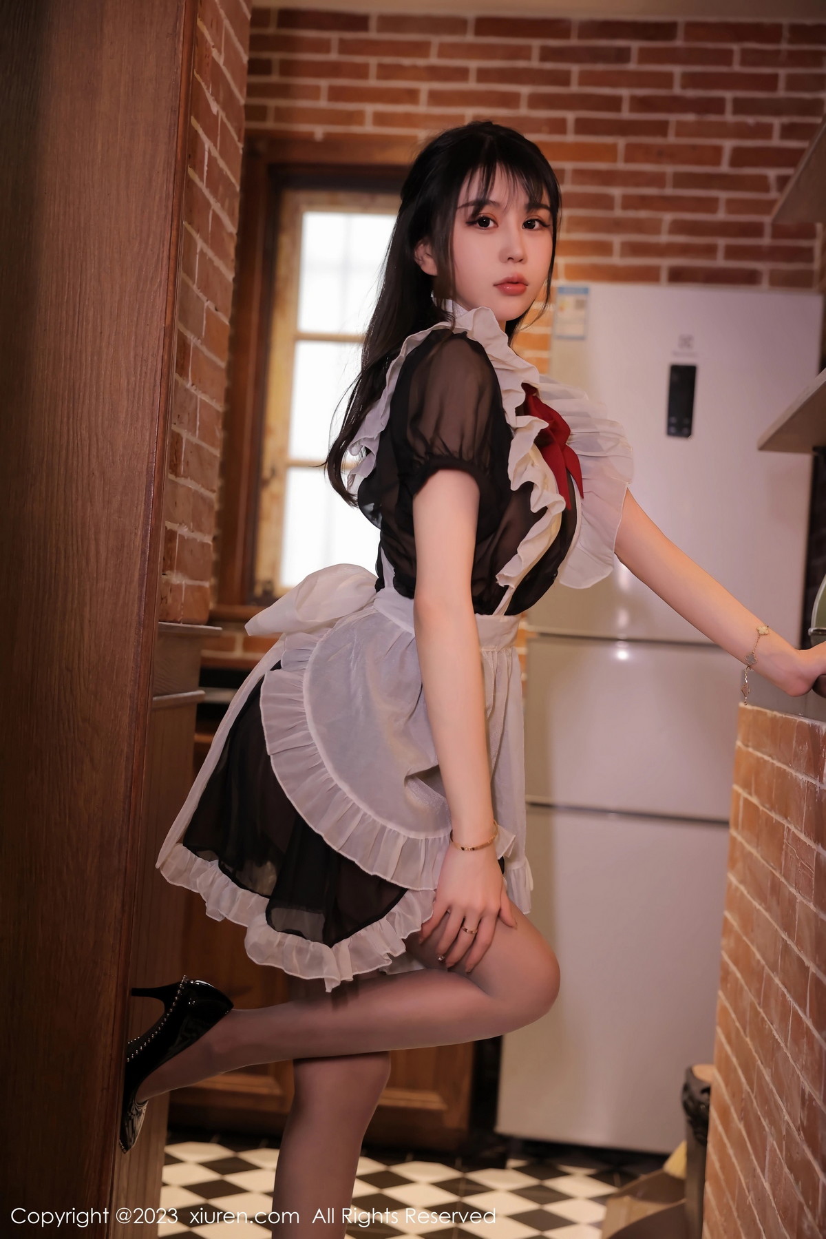[XiuRen]高清写真图 2023.02.23 No.6310 tina_甜仔 女仆服美臀