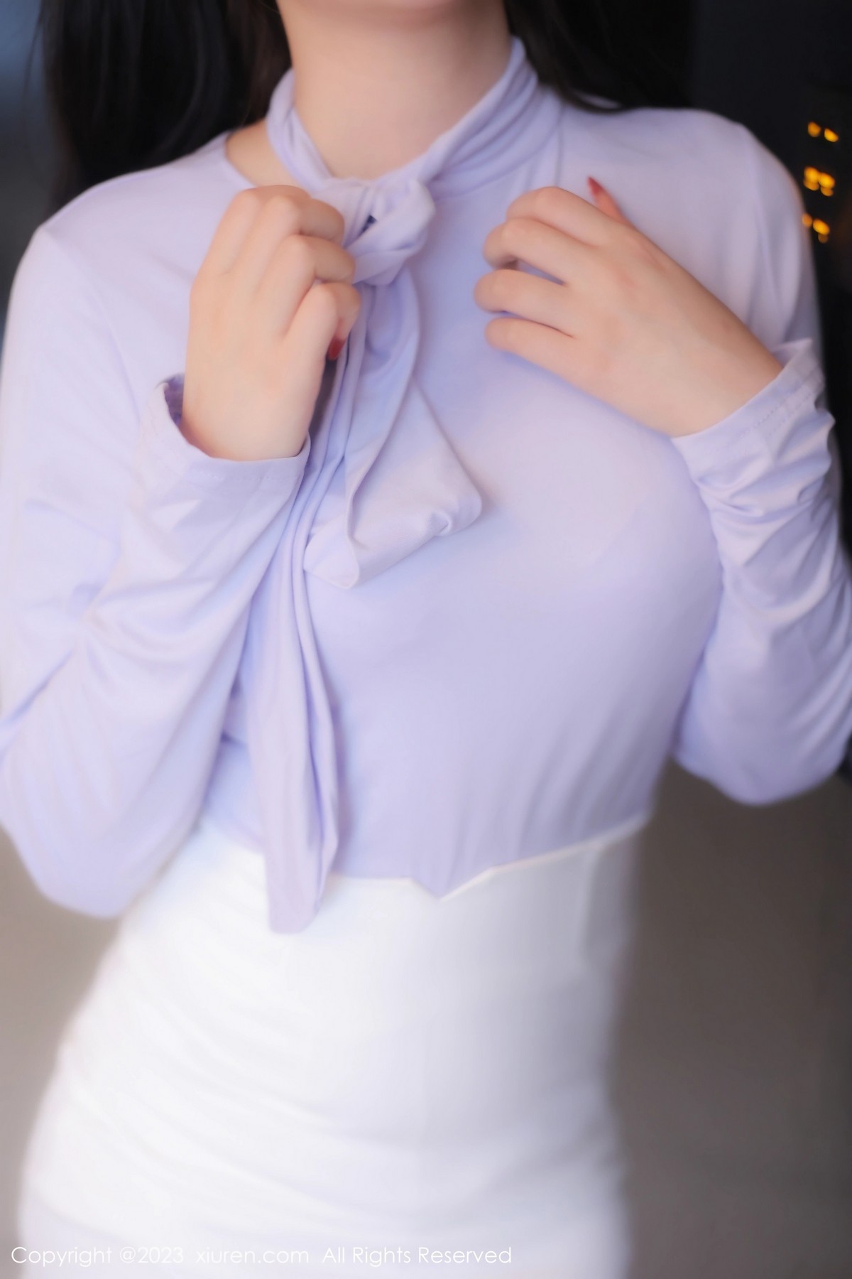 [XiuRen]高清写真图 2023.03.09 No.6389 江真真 丝袜短裙