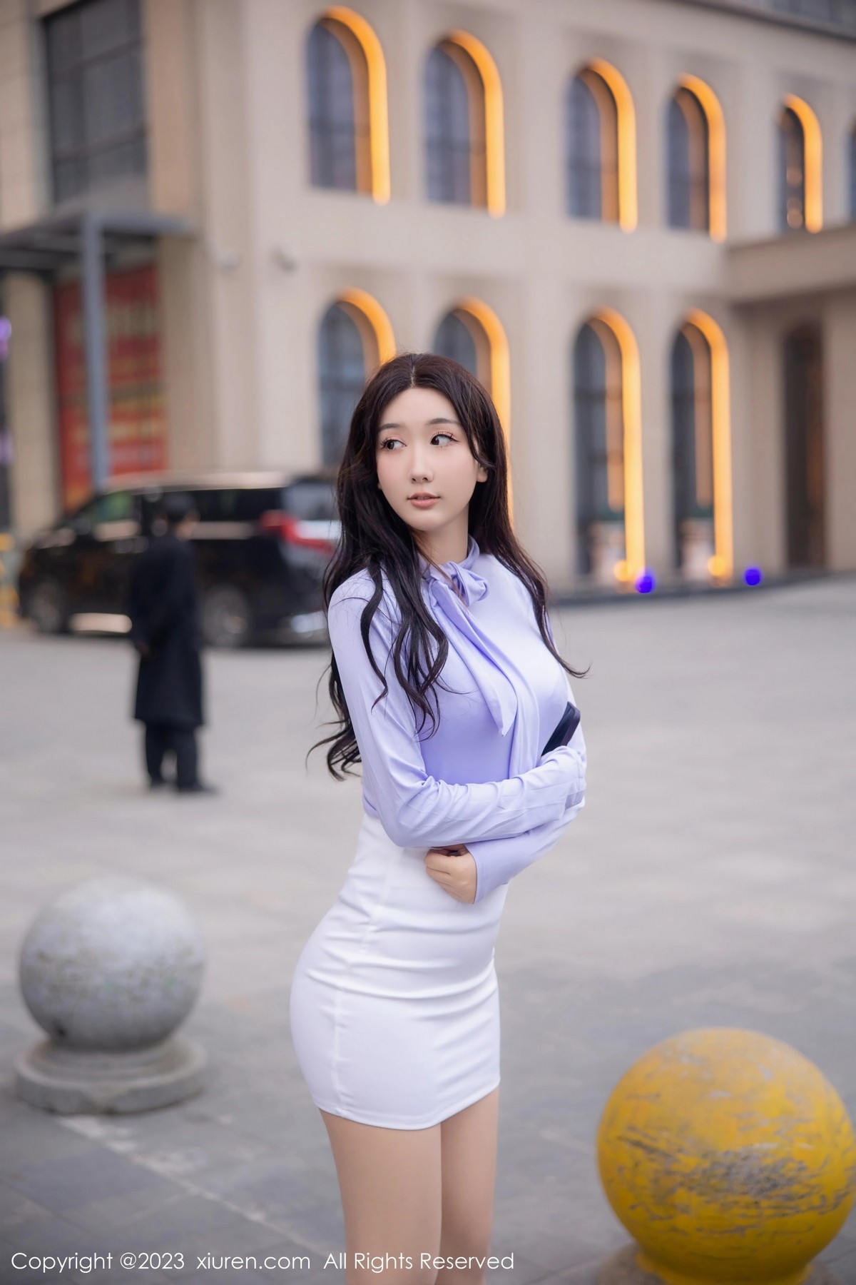 [XiuRen]高清写真图 2023.03.09 No.6389 江真真 丝袜短裙