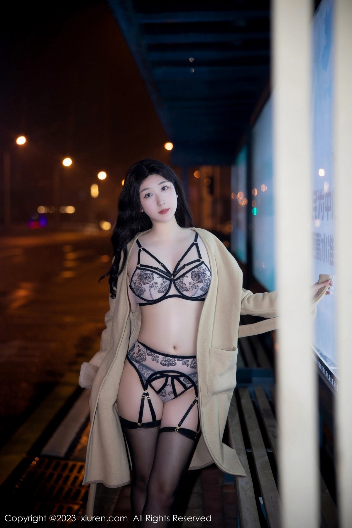 [XiuRen]高清写真图 2023.03.16 No.6424 江真真 黑丝美臀
