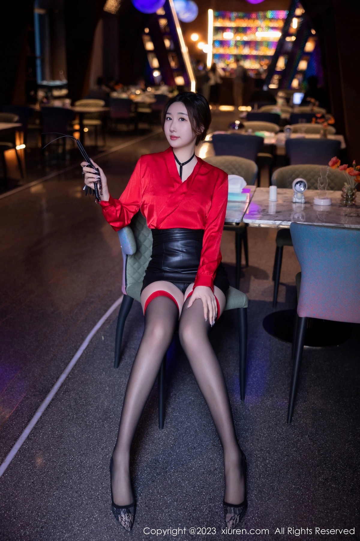 [XiuRen]高清写真图 2023.04.06 No.6529 江真真 黑丝短裙