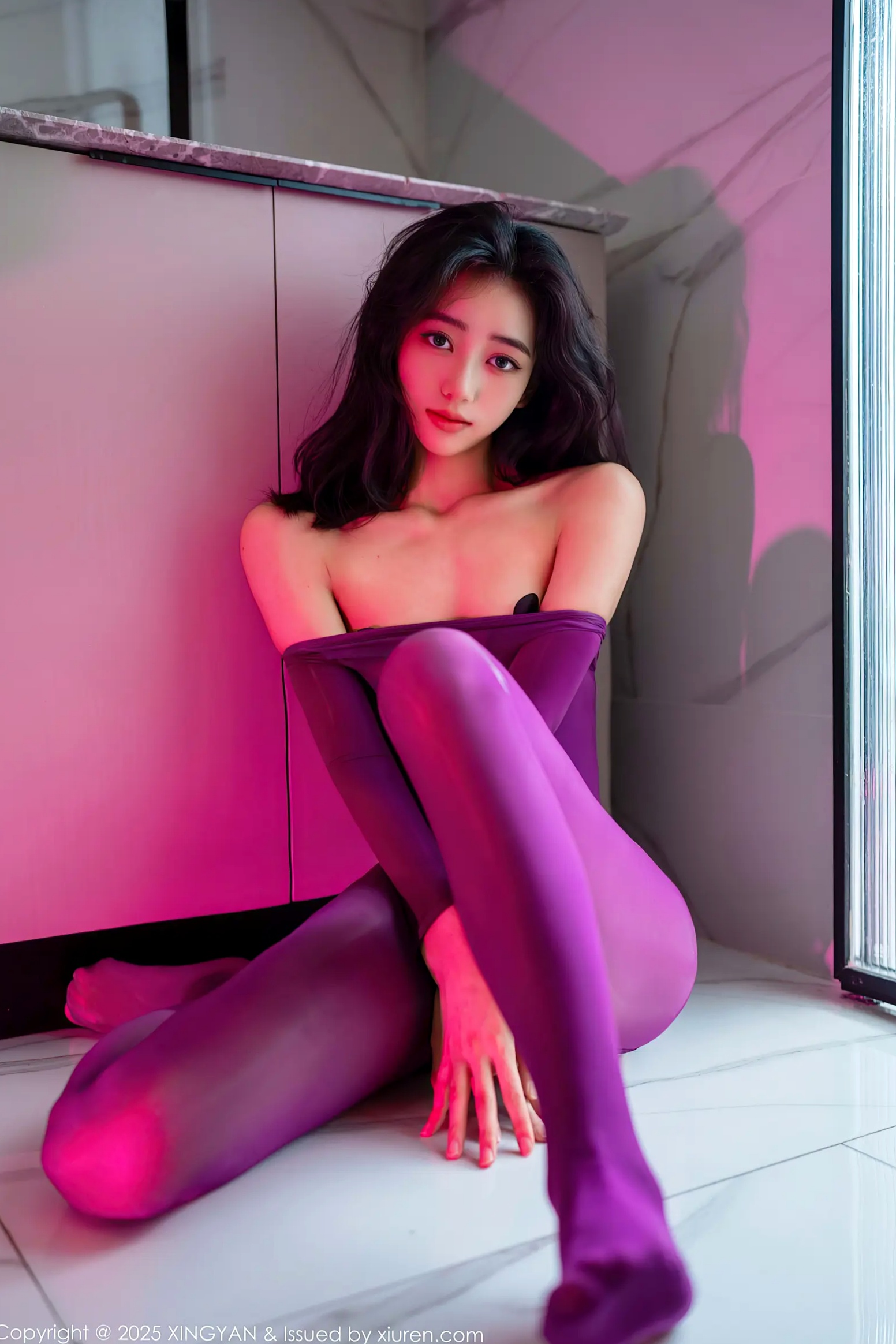[XINGYAN]星颜社 2025.07.02 Vol.363 时安安：深色紧身衣浴室湿身大尺度写真