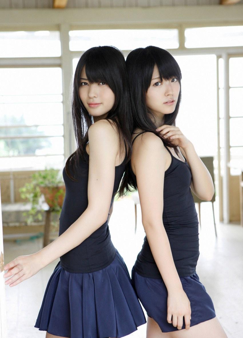 矢島舞美鈴木愛理姐妹花清纯写真