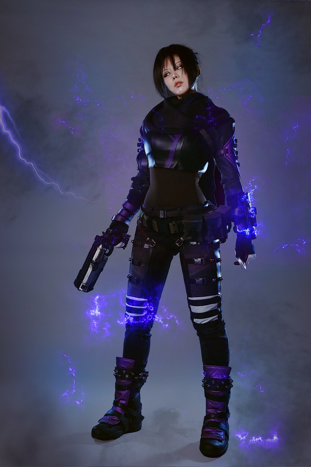 《Apex》恶灵（Wraith）螺旋猫Tasha性感紧身战斗服Cosplay
