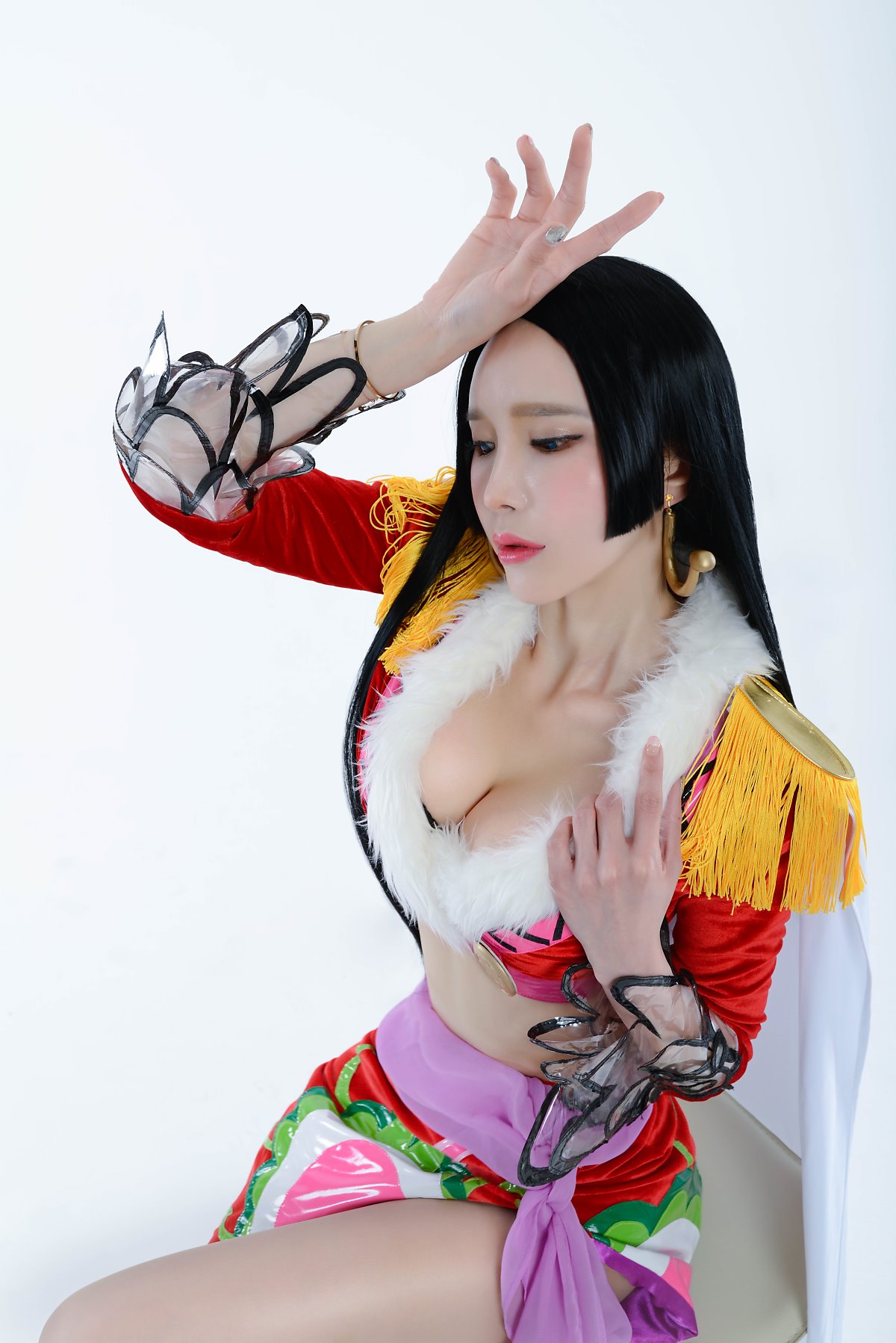《海贼王》女帝波雅·汉库克性感巨乳美腿美女Cosplay