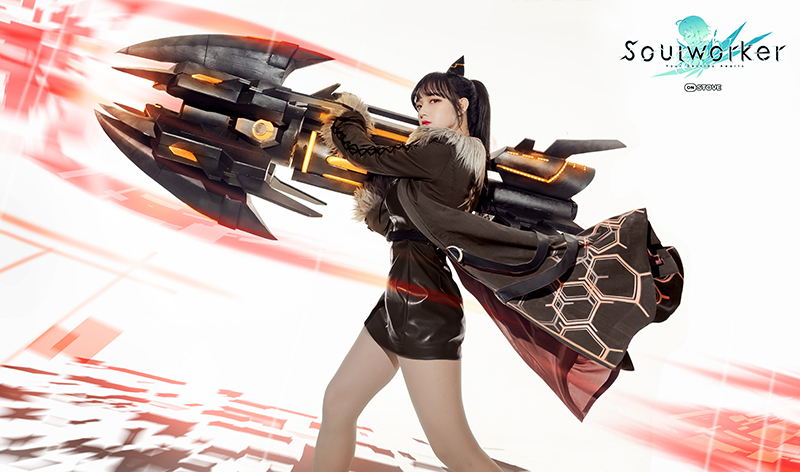 《soulworker》性感丝袜美腿美女Cosplay