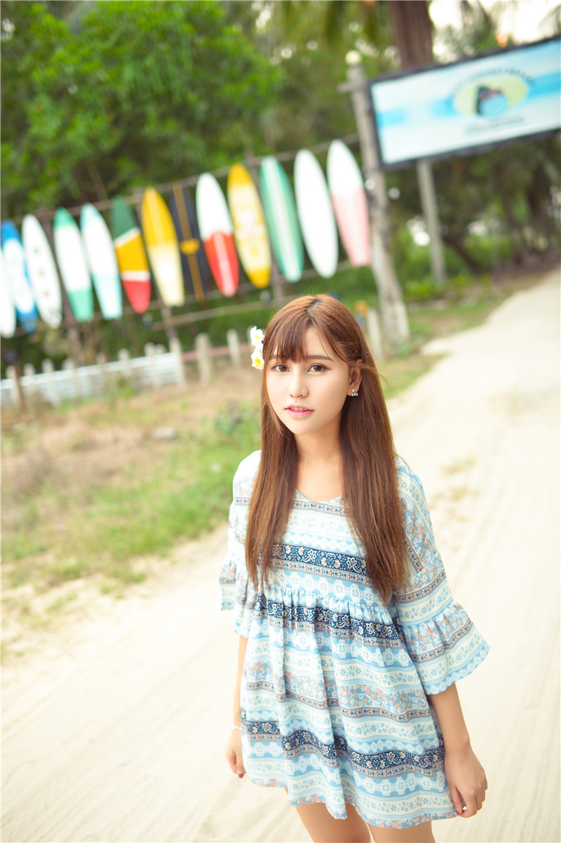 彩虹色棉袜小清新妹子绝美视觉享受
