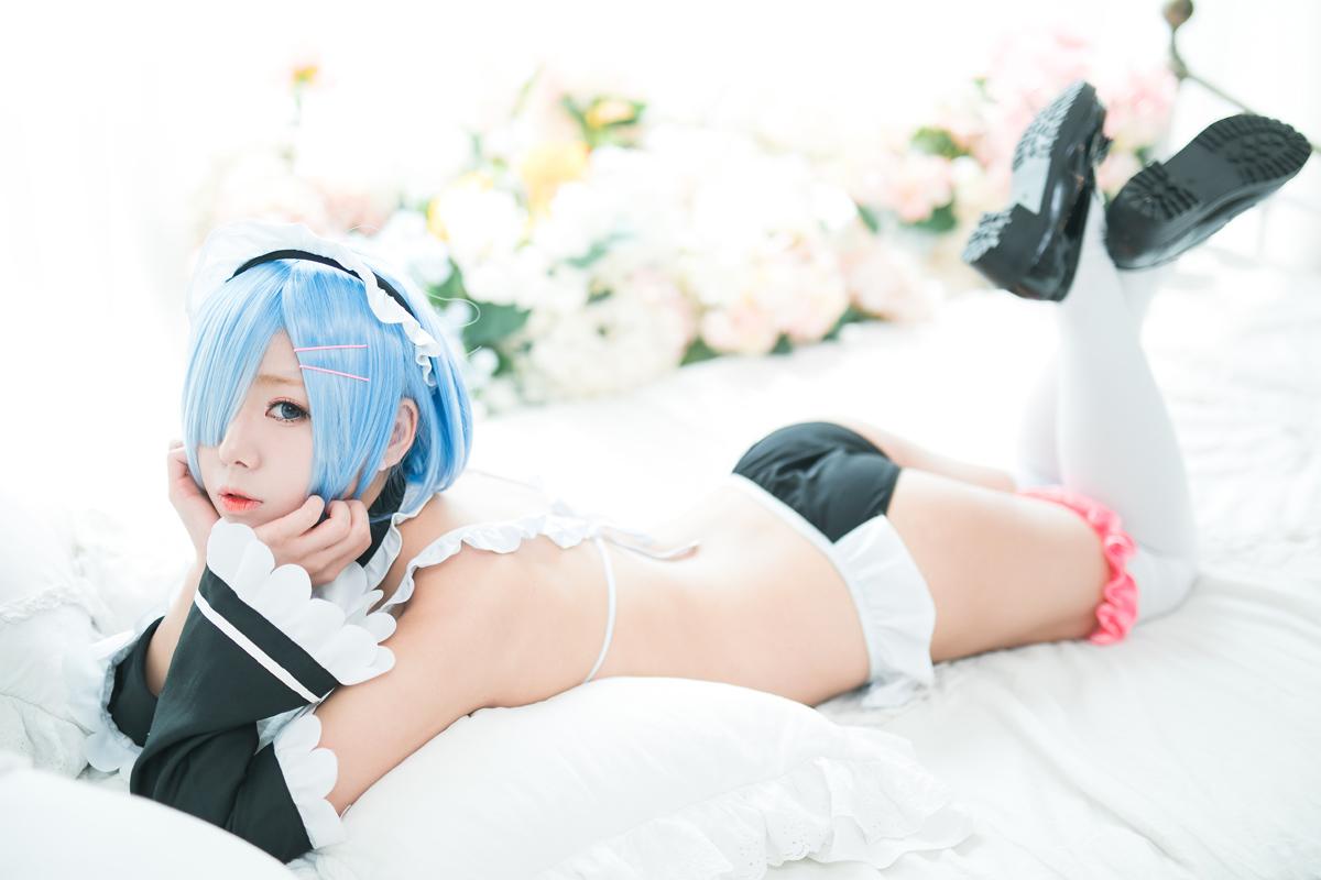 《Re：从零开始的异世界生活》蕾姆性感内衣Cosplay