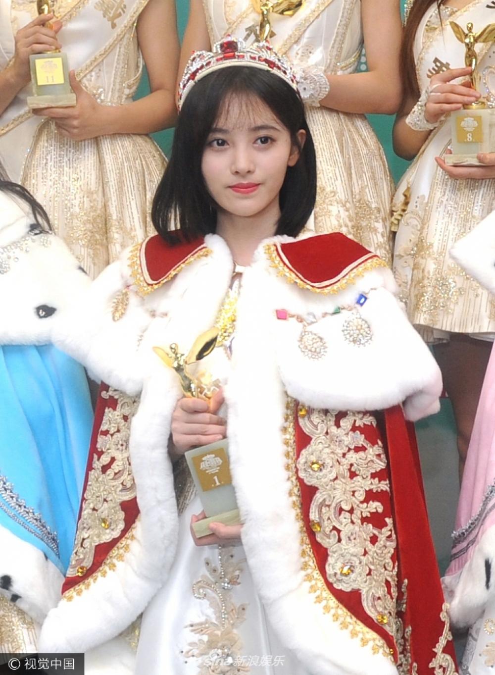 四千年美女鞠婧祎夺冠 甜美似公主