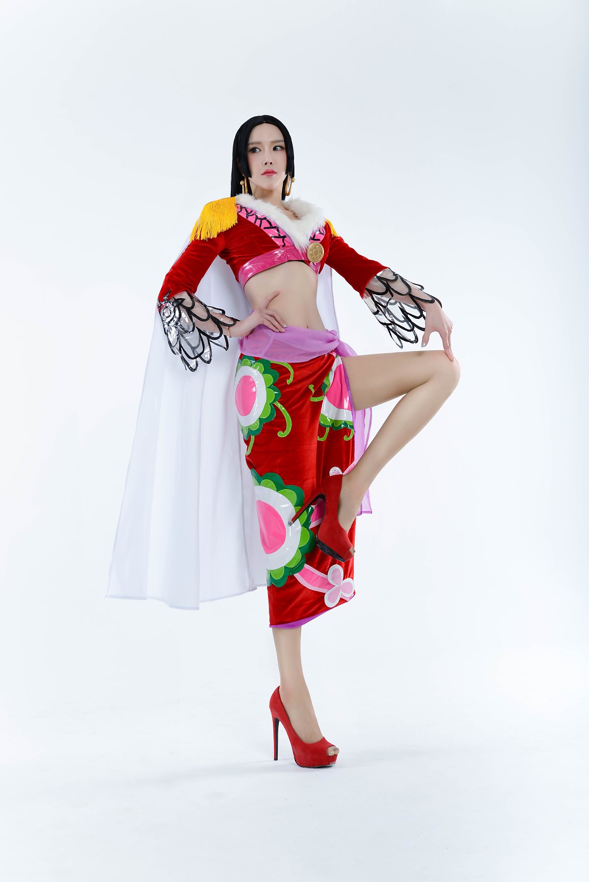 《海贼王》女帝波雅·汉库克性感巨乳美腿美女Cosplay