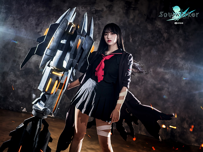 《soulworker》性感丝袜美腿美女Cosplay
