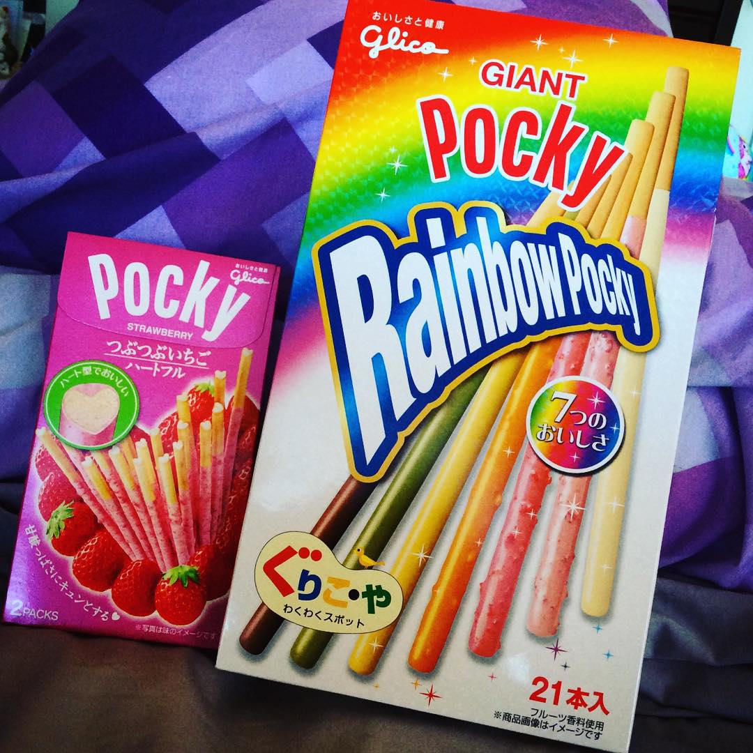 抹茶pocky算什么？超梦幻彩虹pocky，7种口味都在这1盒里面！