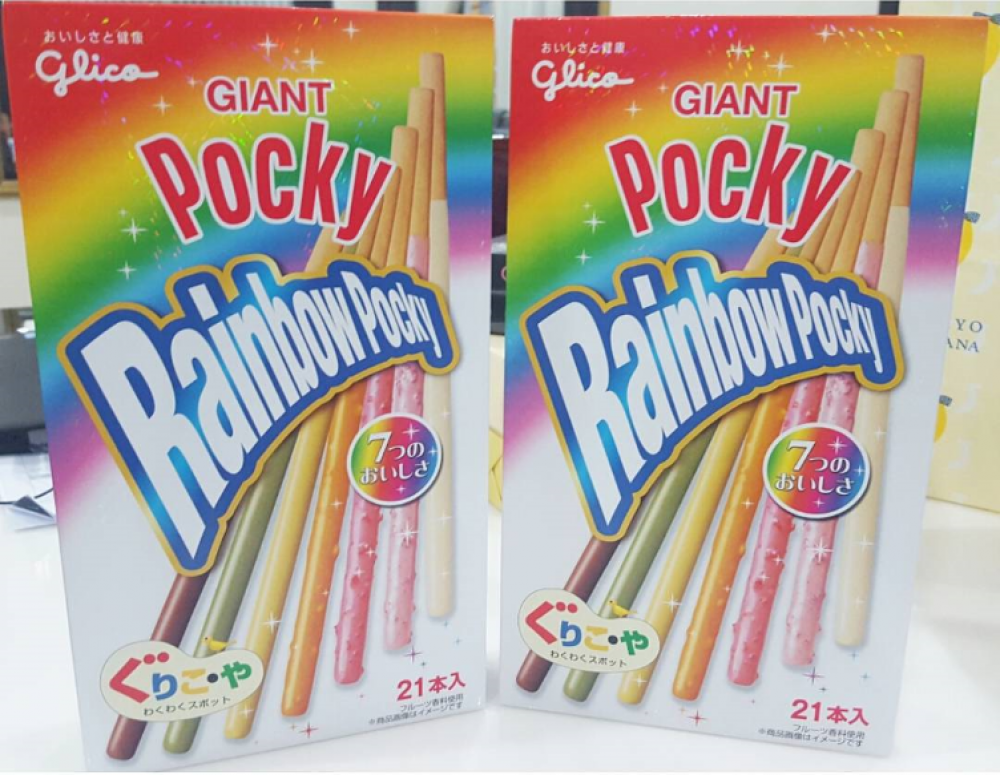 抹茶pocky算什么？超梦幻彩虹pocky，7种口味都在这1盒里面！