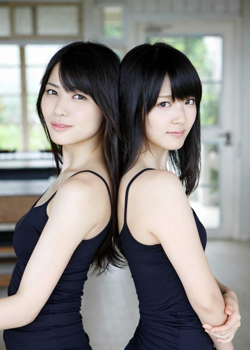 矢島舞美鈴木愛理姐妹花清纯写真