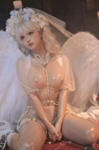 蠢沫沫-坠天使 圣洁纯欲羽翼角色扮演性感诱惑私房写真