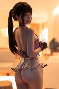 蠢沫沫 - 粉豹性感野性粉色豹纹角色扮演私房写真