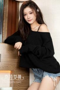 KelaGirls克拉女神-2019.06.24-菲菲-《翘臀之翼》室内私房性感写真，黑色针织上衣搭配白色丁字裤诱惑尽显，绝美曲线令人心动