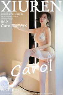 [XiuRen]高清写真图 2024.07.24 No.8908 Carol周妍希X 丝袜美腿