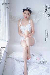 YouMi尤蜜-沈梦瑶《落凡天使》私房照，纯白内衣天使造型，清纯治愈与性感诱惑，绝美大片