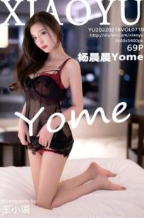 XiaoYu语画界-杨晨晨Yome：黑色蕾丝情趣内衣私房照，极致诱惑黑丝长腿尽显火辣御姐范儿，大尺度无圣光写真