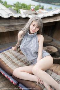 性感女神凯竹BuiBui  露背毛衣柔情四溢