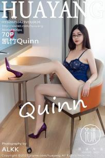 [HuaYang]高清写真图 2025.04.23 VOL.636 凯竹Quinn 蓝色连衣短裙