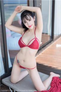 性感女神刘钰儿 红色镂空内衣