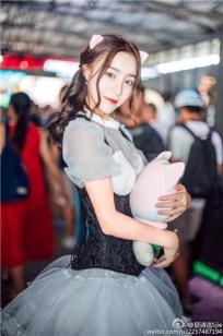 夏诗洁Sijie CJ2016 网龙游戏展台SG。