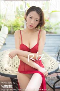 新人模特栗子Riz 超薄红色透视吊裙