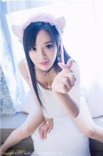 美娇娘柠檬baby 白色吊带小猫女