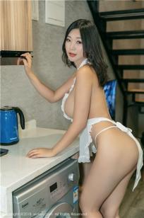 性感女神宋KiKi 超性感白色围兜