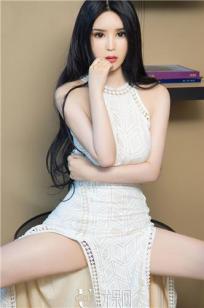 冷艳美人安可可 紧身长裙高开叉