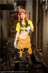 娇艳美人媛美人 工装出动性感狂野