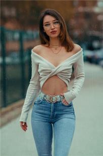 克罗地亚美女Miss Bo  紧致的平腹股巨肌