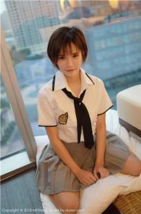 新人模特小姿2002 学院风格清纯学生