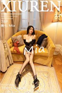 丰腴女神美七Mia 黑色镂空淋漓呈现
