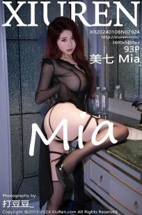 [XiuRen]高清写真图 2024.01.08 No.7924 美七Mia 黑丝美腿