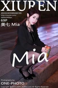[XiuRen]高清写真图 2024.03.08 No.8199 美七 Mia 黑丝美腿