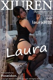 [XiuRen]高清写真图 2023.08.25 No.7284 laura阿姣 黑丝美腿