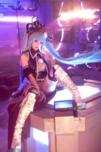 蠢沫沫 - 骸音 赛博朋克暗黑风 Cosplay 性感写真