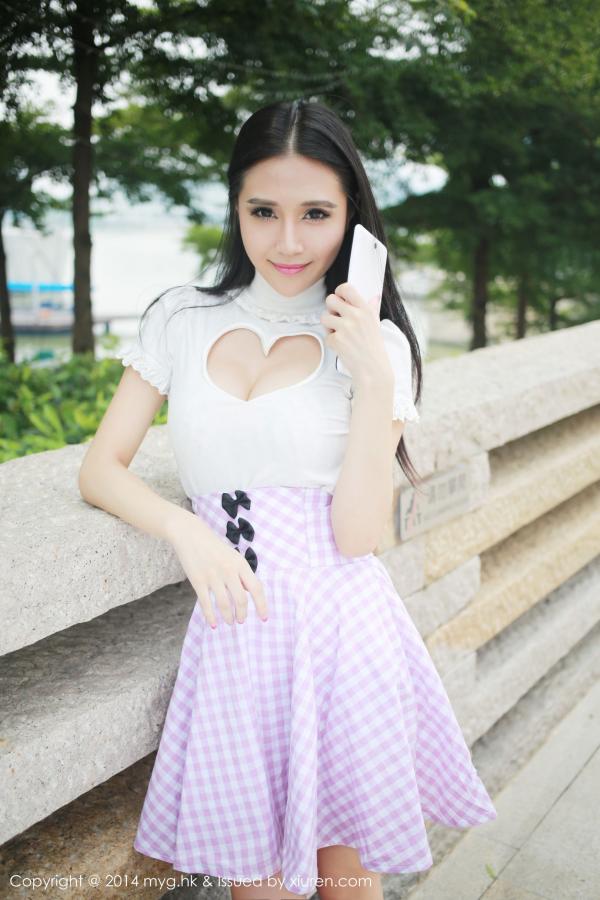 《mygirl 于雯(于大小姐) 制服写真 VOL.018》第4张,模特于雯(于大小姐),mygirl,制服主题,全套58张
